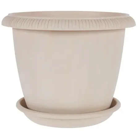 Горшок цветочный Жардин ø30 h24 см v9.5 л пластик золотой солнечные светильники amaryllis для сада 1000lm 192led