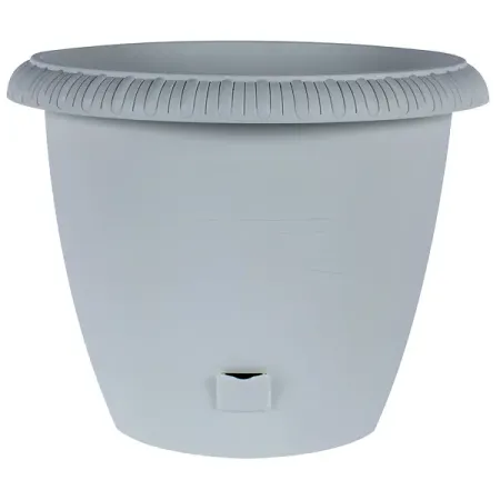 Горшок цветочный Жардин ø40 h33 см v20.5 л пластик серый горшок гончар скарлет 3 бело серый d 12 см h 13 см v 1 2 л