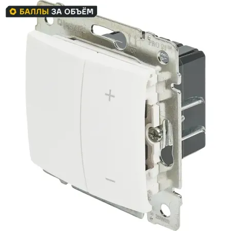 Диммер нажимной Legrand Valena 600Вт винтовые зажимы белый veromount skydance triac диммер wi fi