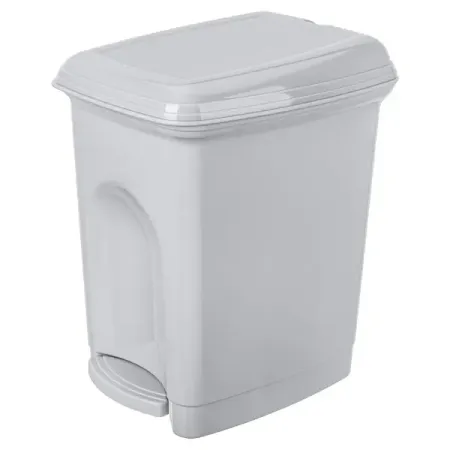 Бак для мусора в ванную комнату Каплен 7 л цвет светло-серый пластиковые контейнеры для соуса 1 шт