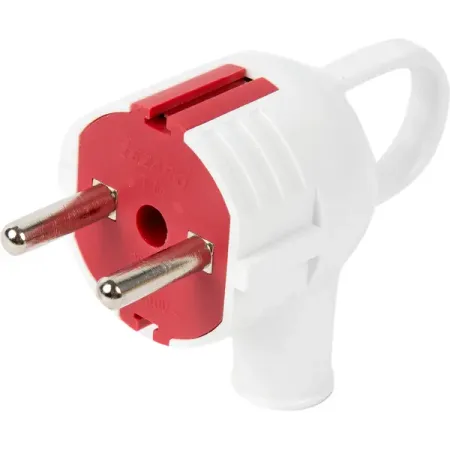 Вилка с заземлением и ручкой 220 В цвет белый iotorero tasmota matter mqtt 2 pack esp32c3 вилка для мониторинга потребления 16а