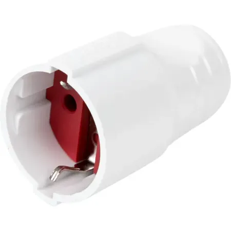 Розетка белая с заземлением Lezard 250 В розетка штепсельная volsten одинарная с заземлением ip54 настенная красная