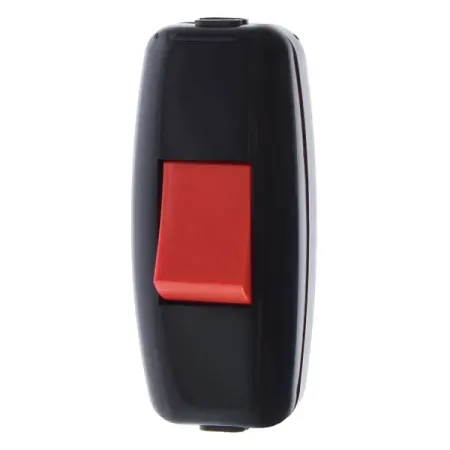 Выключатель навесной 1 клавиша цвет черный