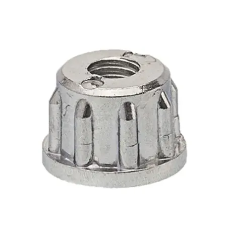 Заглушка-вставка Element 22 мм сталь цвет белый, 2 шт.