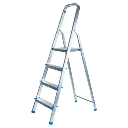Стремянка алюминиевая Ladderbel STR-AL-4 4 ступени, максимальная нагрузка 150 кг