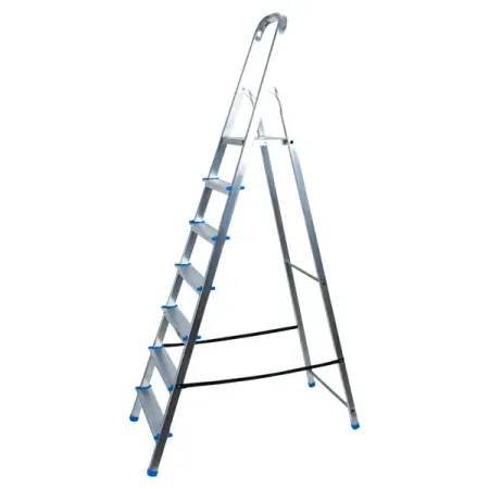 Стремянка алюминиевая Ladderbel STR-AL-7 7 ступеней, максимальная нагрузка 150 кг