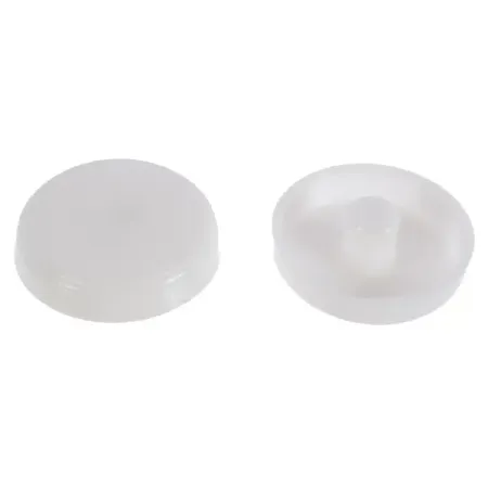 Заглушки рамного дюбеля 15 мм пластик цвет белые, 35 шт.