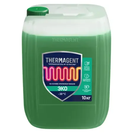 Теплоноситель Thermagent Эко 602270 -30°C 10 кг пропиленгликоль теплоноситель warme eco pro 30 пропиленгликоль 10кг