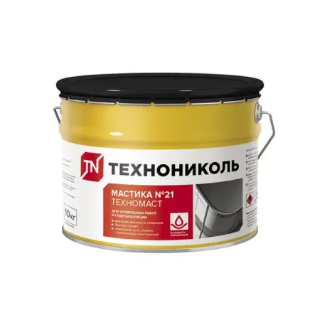 Мастика гидроизоляционная кровельная Технониколь №21 Техномаст 10 кг вольфганг эрнст кровельная изоляция кровельное озеленение краткое изложение