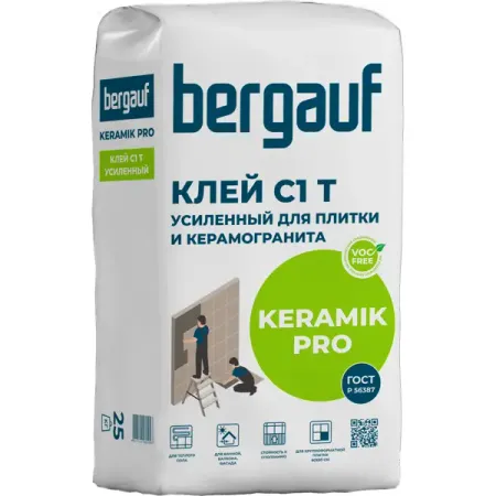 Клей для керамогранита Bergauf Keramik Pro 25 кг