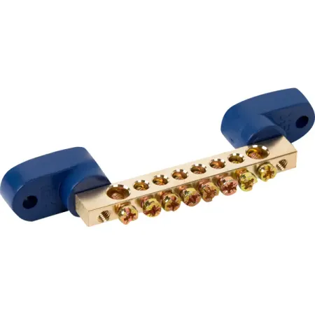 Шина нулевая на двух угловых изоляторах IEK ШНИ 6x9-8