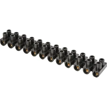 Зажим винтовой изолированный IEK Home ЗВИ 6-16 мм 12 пар цвет черный металлический зажим для бумаги jetting бронзового а