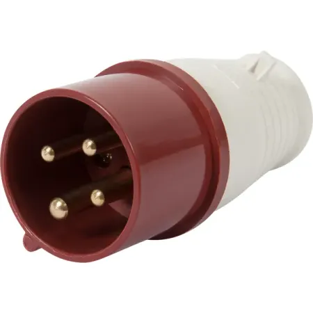 Вилка с заземлением IEK 380 В 16 A цвет красный iotorero tasmota matter mqtt 2 pack esp32c3 вилка для мониторинга потребления 16а