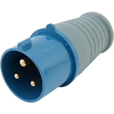 Вилка с заземлением IEK 220 В 32 A цвет синий iotorero tasmota matter mqtt 2 pack esp32c3 вилка для мониторинга потребления 16а