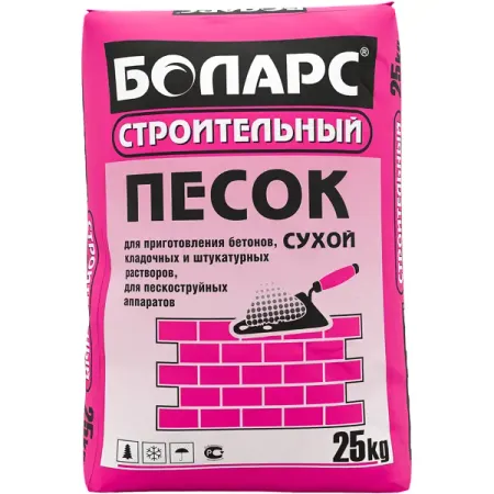 Песок строительный сухой Боларс 25 кг екатерина николаевна потапова технология сухих строительных смесей