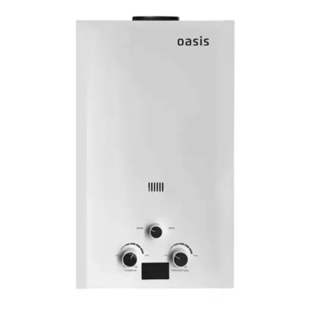 Колонка газовая Oasis 59x34x14 см 10 л/мин белая