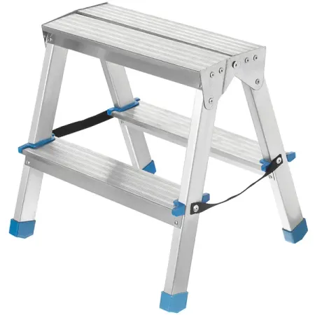 Стремянка алюминиевая двухсторонняя Ladderbel STR2-AL-2 2 ступени, максимальная нагрузка 150 кг точилка для карандашей faber castell двухсторонняя