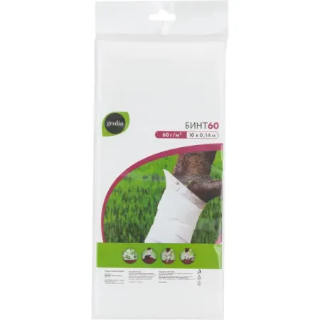 Бинт садовый спанбонд Geolia 0.14x10 м белый