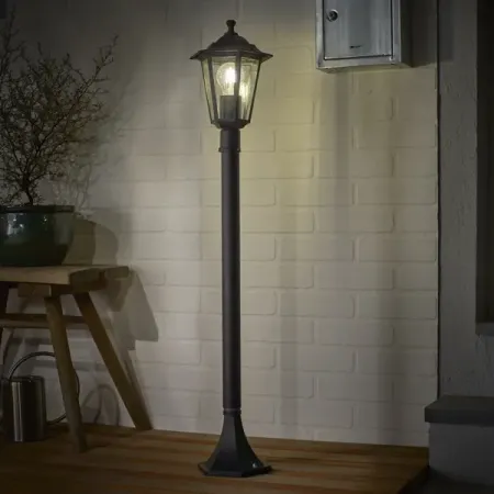 Фонарный столб уличный Inspire Peterburg 1xE27x60 Вт 100 см алюминий/сталь цвет чёрный