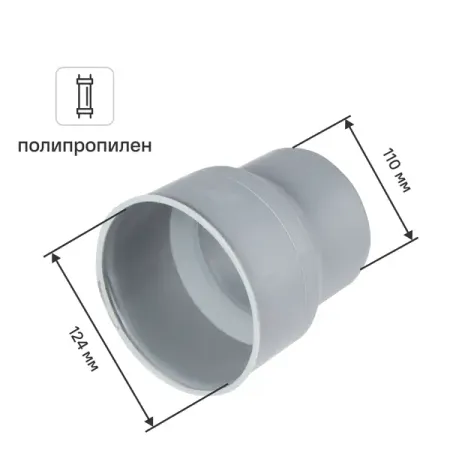 Переход с пластика на чугун Политэк 110x124 мм голос техники переход советского кино к звуку 1928 1935