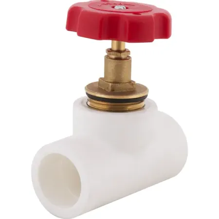 Вентиль запорный Политэк PN20 32x32 мм ручка барашек полипропилен