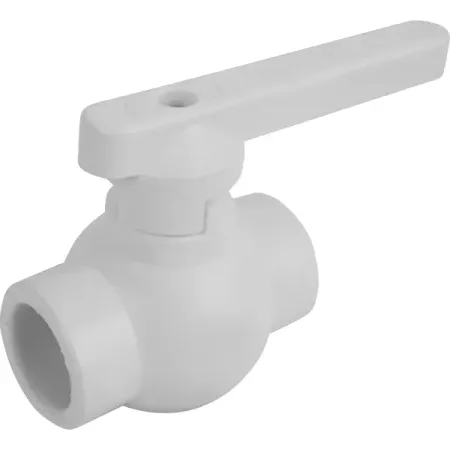 Кран шаровой прямой Политэк PN25 25 мм полипропилен ручка флажок