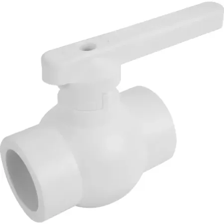 Кран шаровой прямой Политэк PN25 32 мм полипропилен ручка флажок