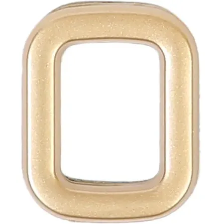 Цифра «0» самоклеящаяся 40x32 мм пластик цвет матовое золото