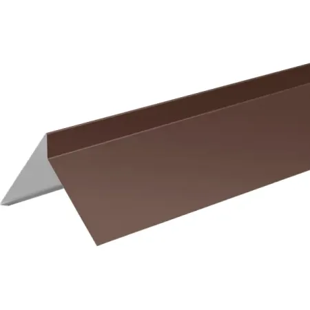 Планка ветровая для гибкой кровли 2 м 0.4 мм RAL 8017 коричневый