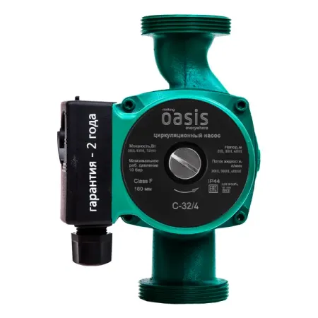 Циркуляционный насос Oasis 32/4 180 мм с гайками 1 1/4