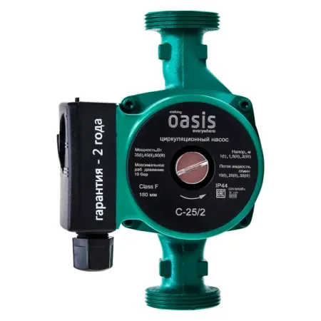 Циркуляционный насос Oasis 25/2 180 мм с гайками 1