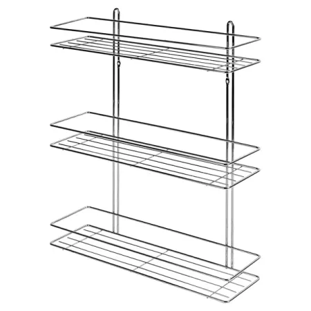 Полка для ванной комнаты Swensa SWR-023 трёхъярусная прямая металл