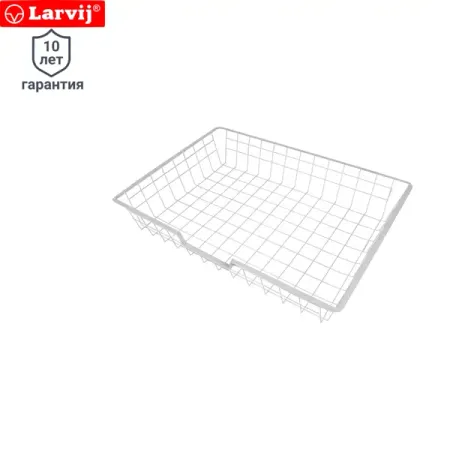 Корзина сетчатая Larvij 58.8x10x42.4 см металл цвет белый памятная монета из металла в виде панды