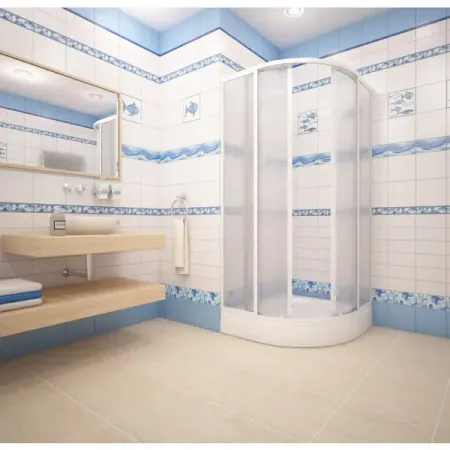 Душевая ширма Metakam Терра 1/4 круга 90x90 см белый профиль матовый поликарбонат раздвижной