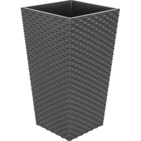 Горшок цветочный Idea Ротанг 20x20x36 см v5.5 л пластик коричневый таз idea флекс складной 10 л