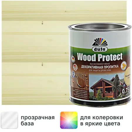 Антисептик Dufa Wood Protect прозрачный 0.75 л
