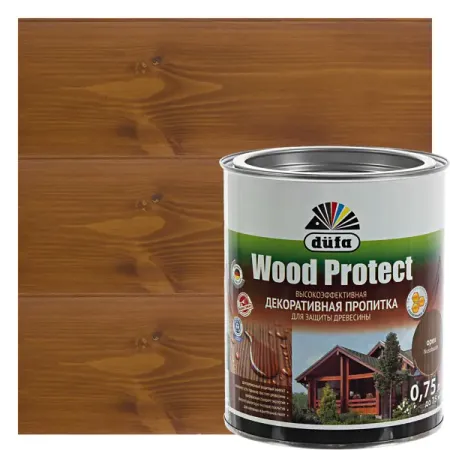 Антисептик Dufa Wood Protect цвет орех 0.75 л