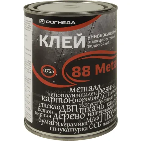 Клей универсальный водостойкий 88-Metal 0.75 л клей секундный кедр универсальный 3 г