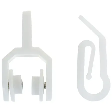 Крючок-улитка с роликом для штор на гибкий карниз цвет белый 20 шт. шторы тюль aifish розовые