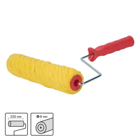 Валик фактурный Pqtools эффект Диагональ 230 мм диаметр бюгеля 6 мм