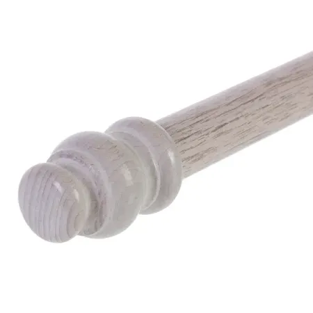 Настенный карниз двухрядный d28 мм 160 см дерево цвет беленый дуб шифоновые занавески wpkira просвечивающиеся