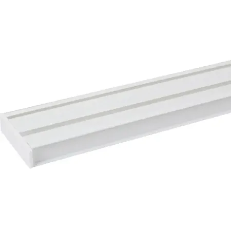 Карниз шинный двухрядный Эконом в наборе 160 см пластик цвет белый