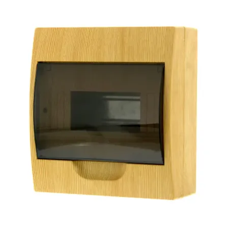 Щит распределительный навесной TDM Electric ЩРН-П-8 8 модулей IP41 пластик цвет сосна прозрачная крышка для микроволновки