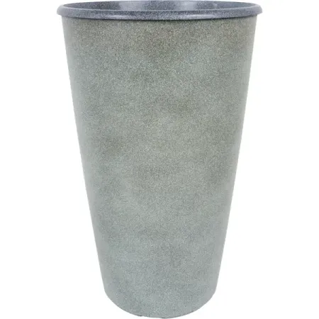Горшок цветочный Коне ø28 h45 см v18.5 л пластик серый горшок гончар скарлет 3 бело серый d 12 см h 13 см v 1 2 л