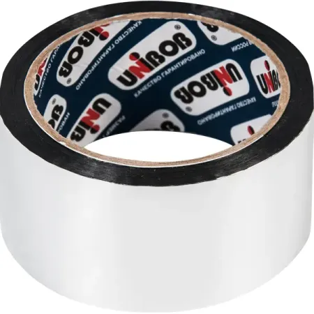 Лента металлизированная Unibob 48 мм х 50 м лента клейкая unibob 600 48мм х 24м упаковочная синяя арт 55753