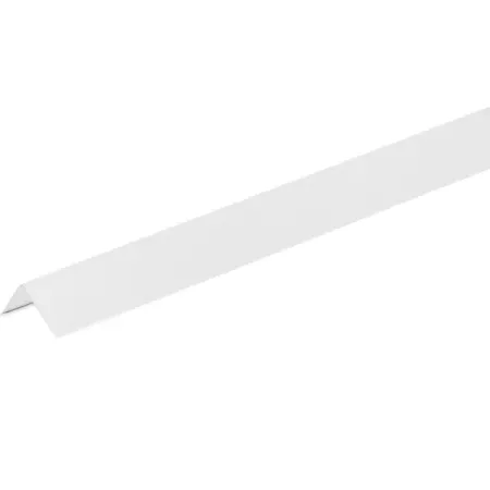 Профиль угловой пристеночный алюминиевый 19x19x3000 мм цвет белый