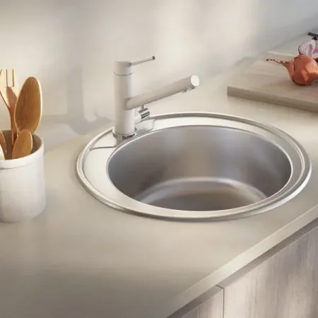 Мойка для кухни врезная Omega 49x49 см глубина чаши 16 см нержавеющая сталь цвет серебристый справочник мастера по ремонту нефтегазового технологического оборудования