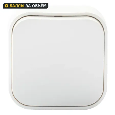 Переключатель 1 клавиша цвет Legrand Quteo IP20 10А 250В винтовые зажимы накладной монтаж белый bingoelec smart zigbee переключатель