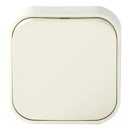 Переключатель 1 клавиша цвет - Legrand Quteo - IP20 10А 250В винтовые зажимы накладной монтаж - слоновая кость