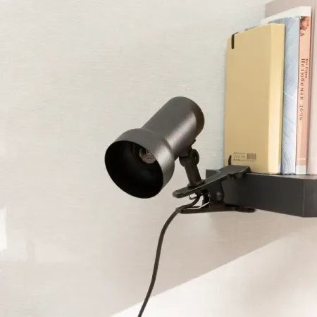 Рабочая лампа на прищепке Светкомплект цвет черный портативная рабочая лампа zwincky для аккумулятора dewalt 18в 20в